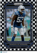 Shaquille Leonard 2023 Prizm Checkerboard SSP Indianapolis Colts