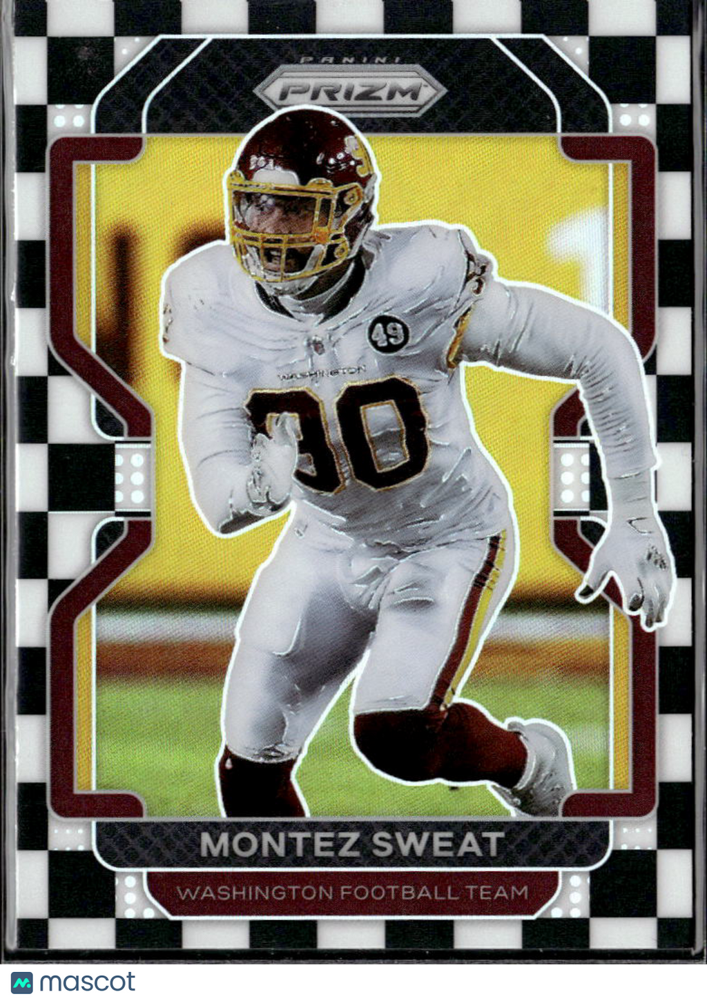 Montez Sweat 2021 Panini Prizm Checkerboard SSP Washington Football Team