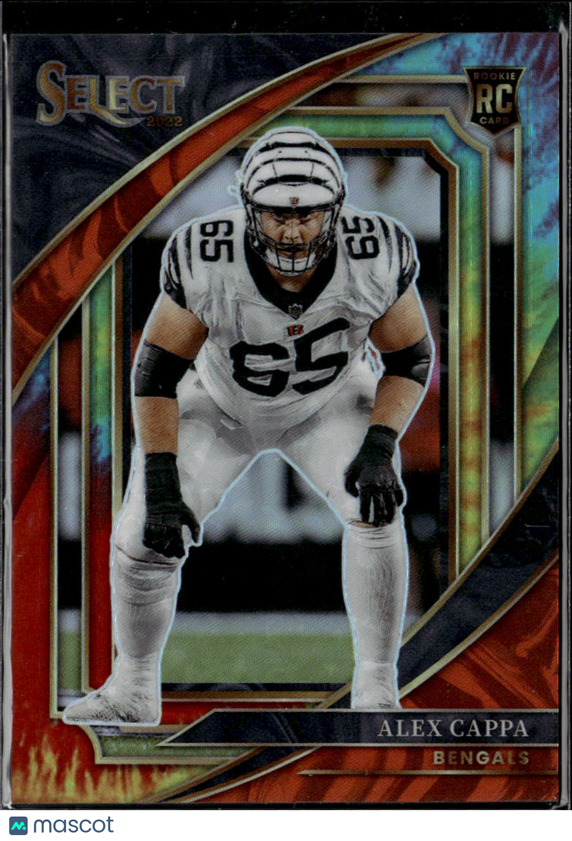Alex Cappa 2023 Select Tie-Dye Prizm Rookie RC 4/25 Cincinnati Bengals