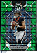C.J. Stroud 2023 Mosaic Green Prizm Rookie RC Houston Texans