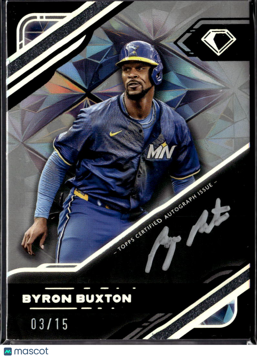 Byron Buxton 2025 Diamond Icons Auto Autograph 3/15 Minnesota Twins