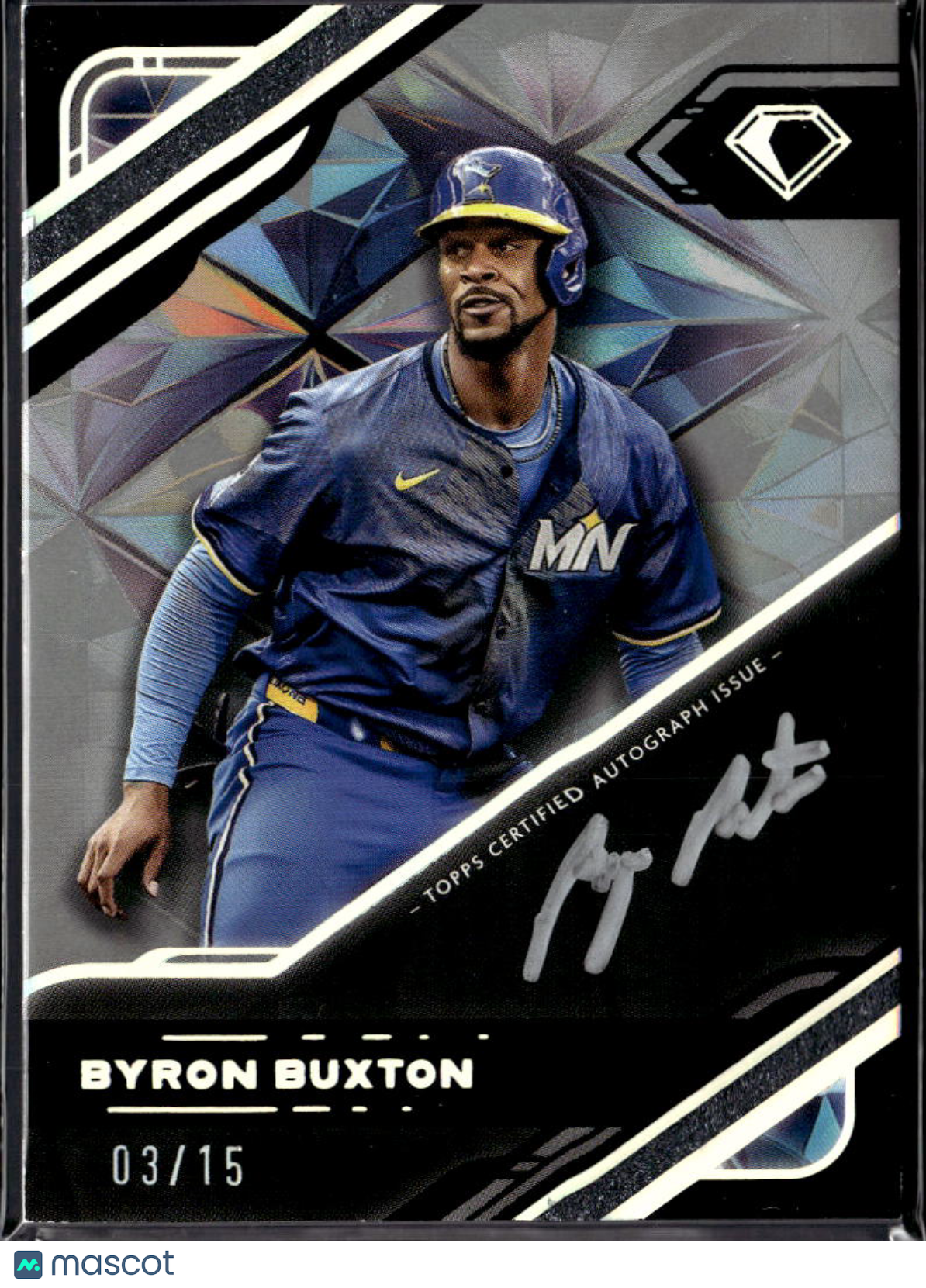 Byron Buxton 2025 Diamond Icons Auto Autograph 3/15 Minnesota Twins