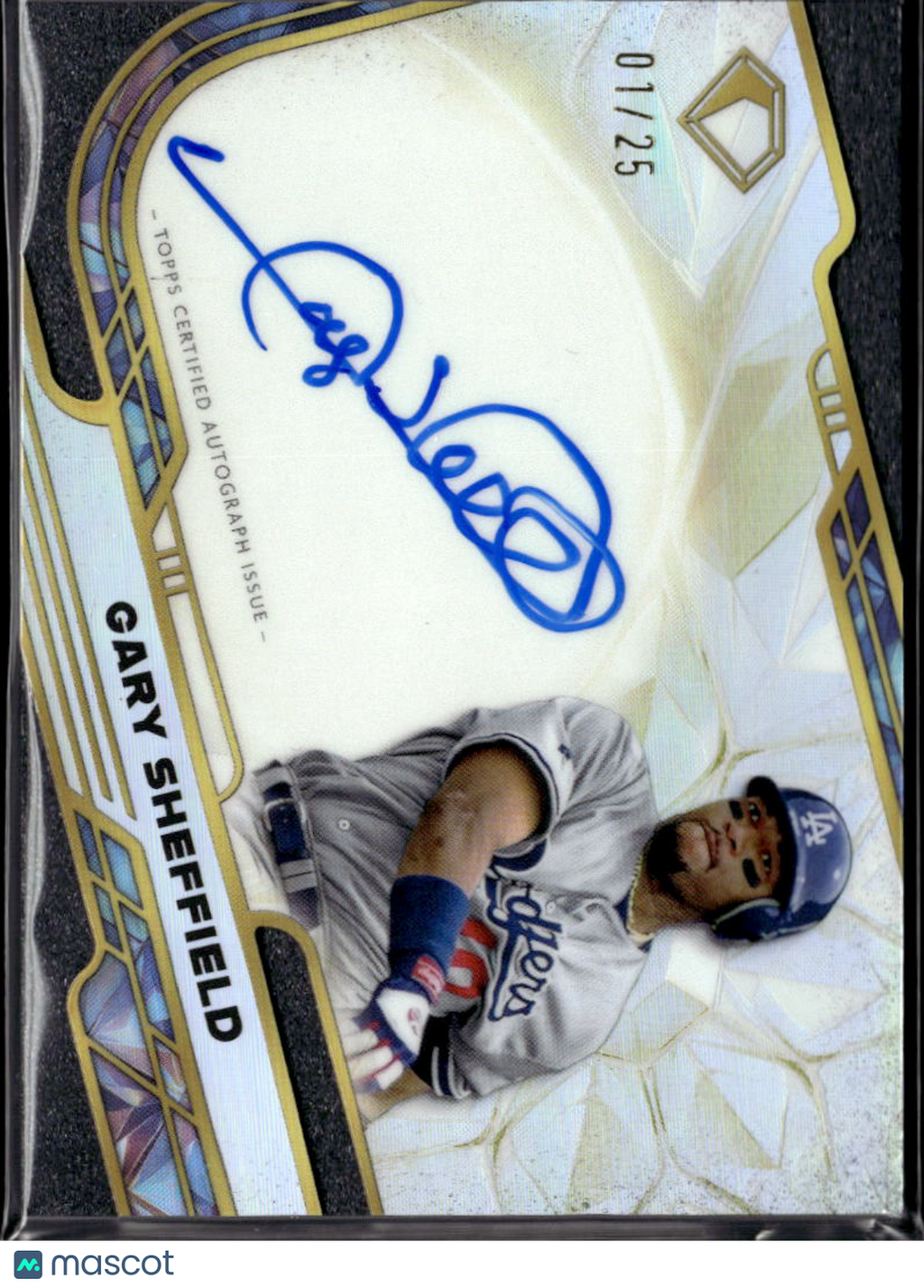 Gary Sheffield 2025 Topps Diamond Icons Auto Autograph 1/25 Los Angeles Dodgers