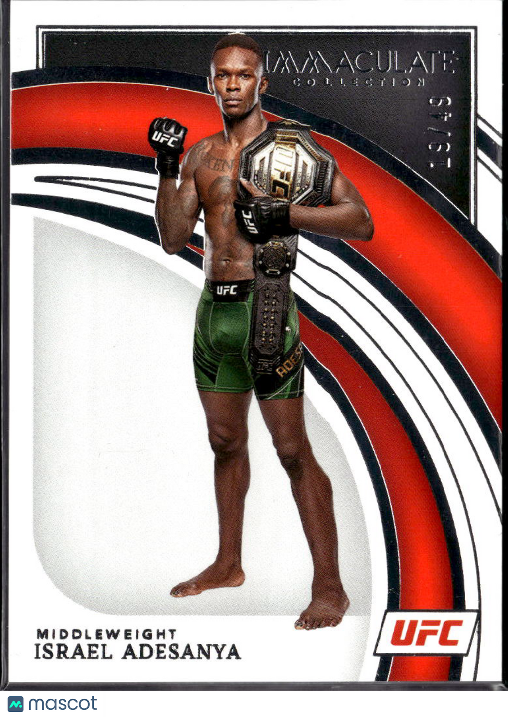 Israel Adesanya 2022 Immaculate Collection UFC 19/49 #30