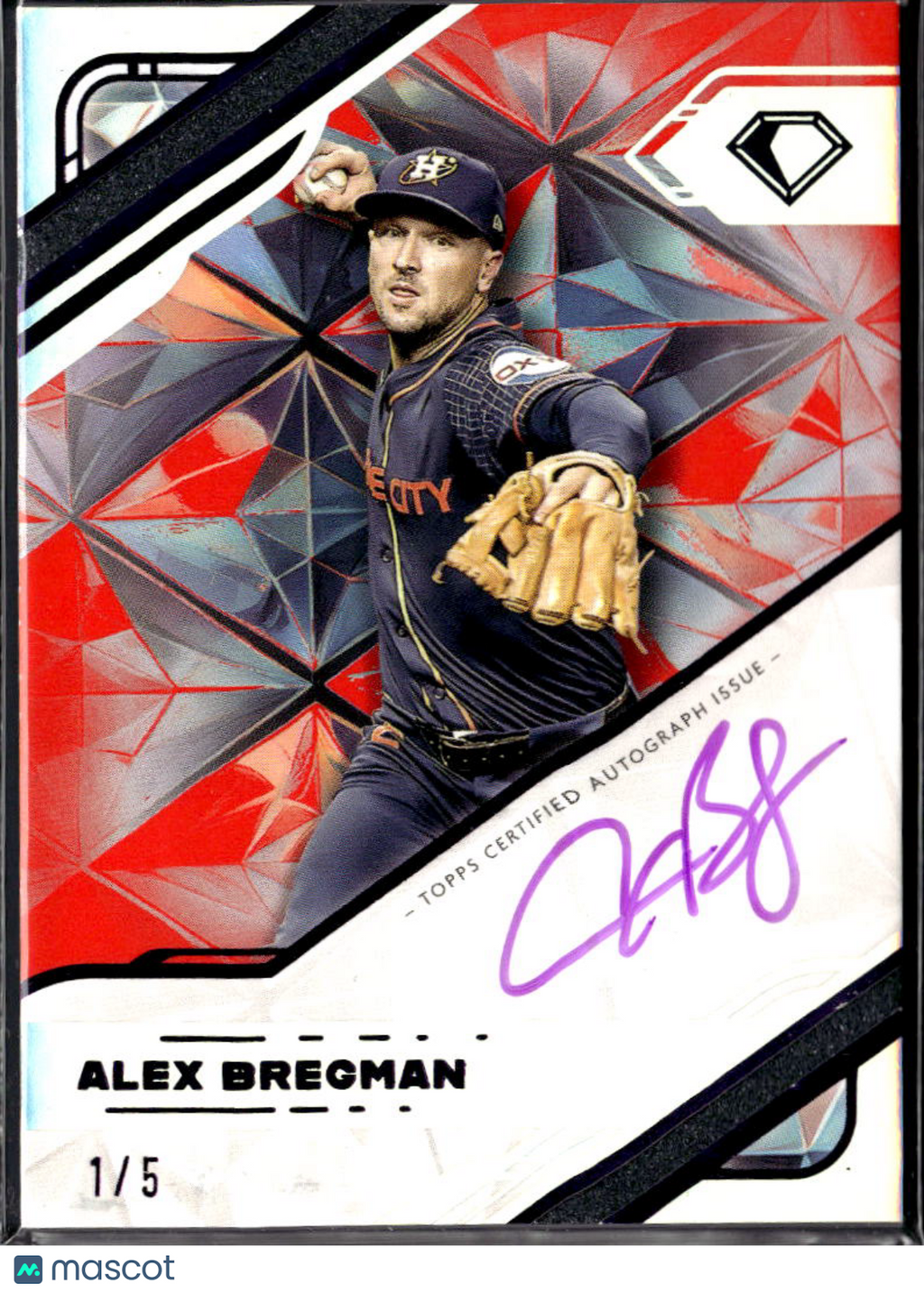 Alex Bregman 2025 Topps Diamond Icons Auto Autograph 1/5 Houston Astros