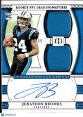 Jonathon Brooks 2025 National Treasures Auto Autograph Patch RC 19/99 Panthers