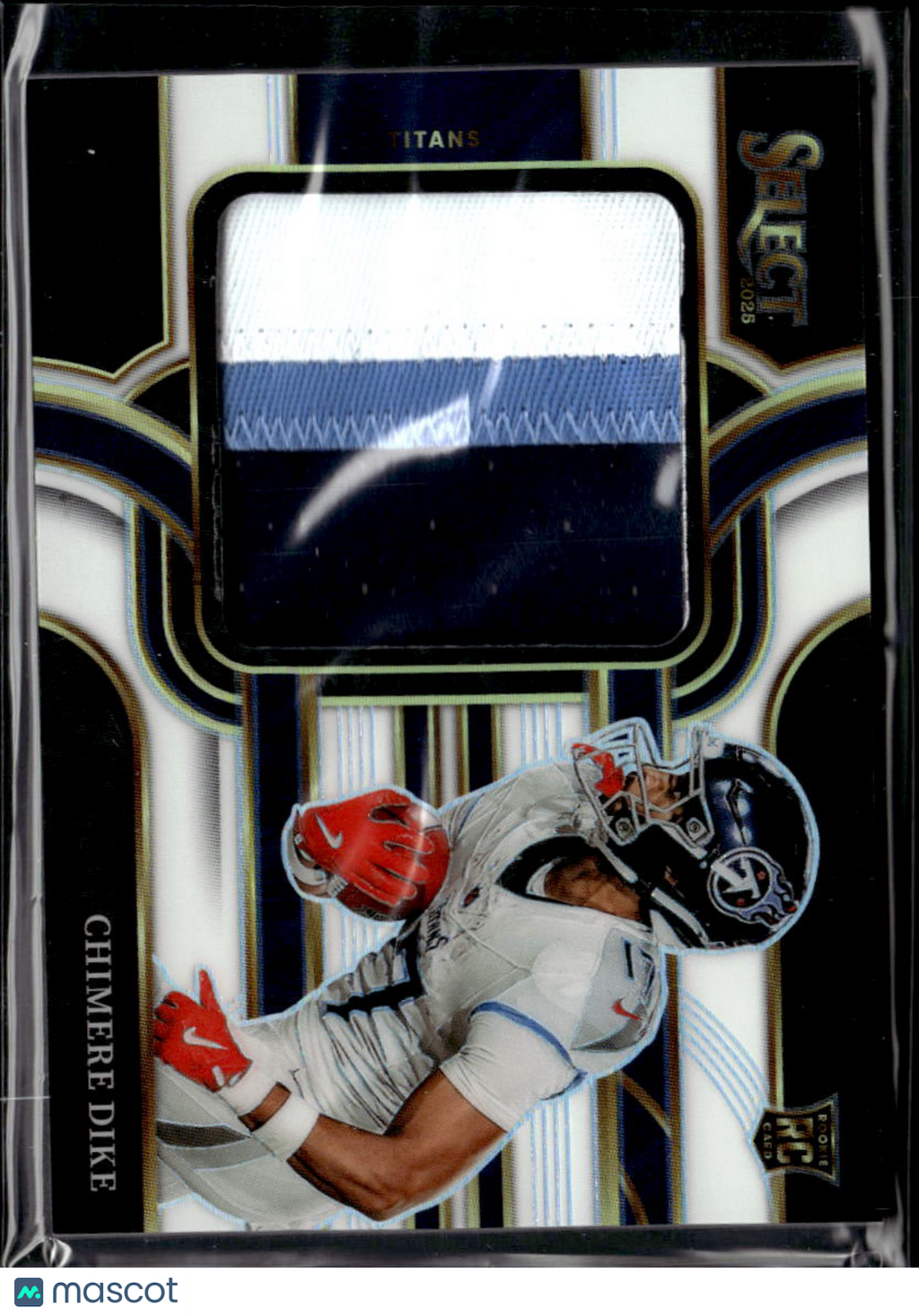Chimere Dike 2025 Select Jersey Patch White RC 31/99 Tennessee Titans