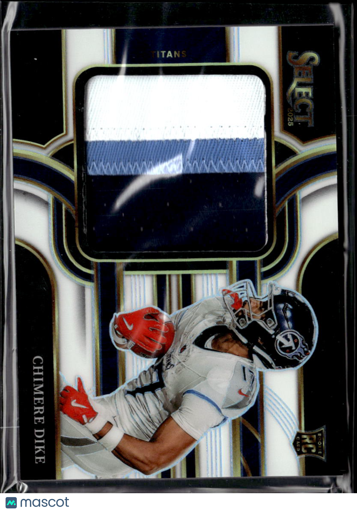 Chimere Dike 2025 Select Jersey Patch White RC 31/99 Tennessee Titans