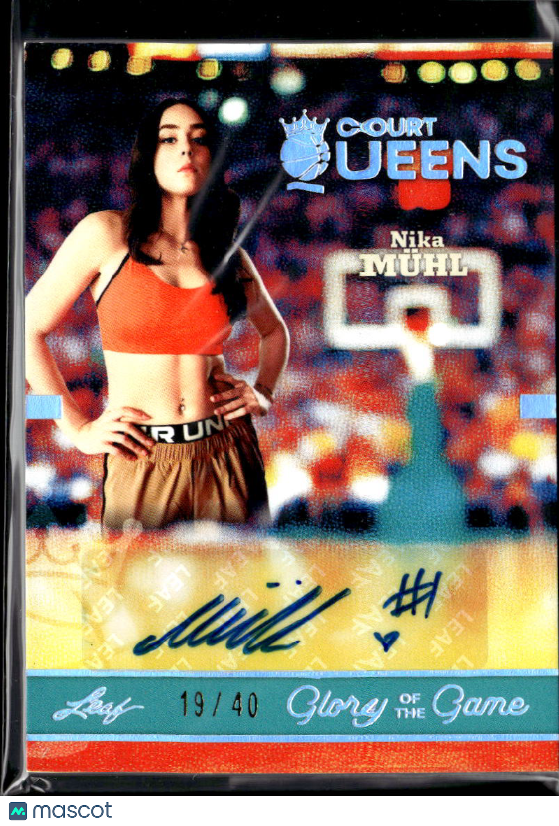 Nika Mühl 2025 Leaf Court Queens Glory of the Game Auto Autograph 19/40 UConn