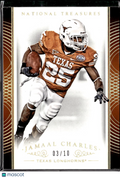 Jamaal Charles 2015 National Treasures GOLD 3/10 Texas Longhorns