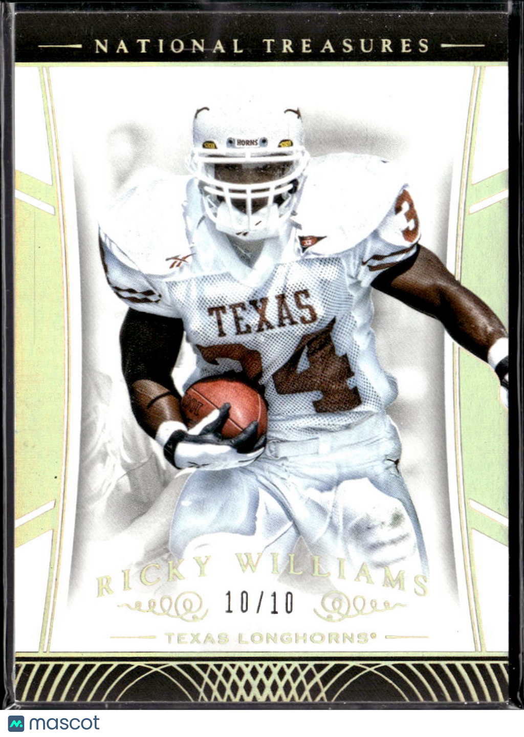 Ricky Williams 2015 National Treasures GOLD 10/10 #114 Texas Longhorns