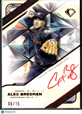 Alex Bregman 2025 Topps Diamond Icons White Polychromatink Red Auto /15 Astros