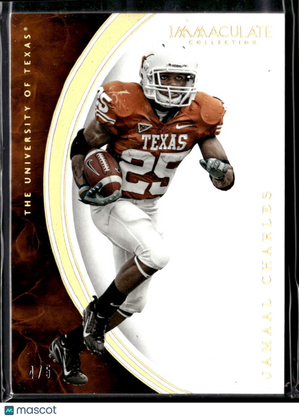 Jamaal Charles 2016 Panini Immaculate Collection Collegiate /5 Texas Longhorns
