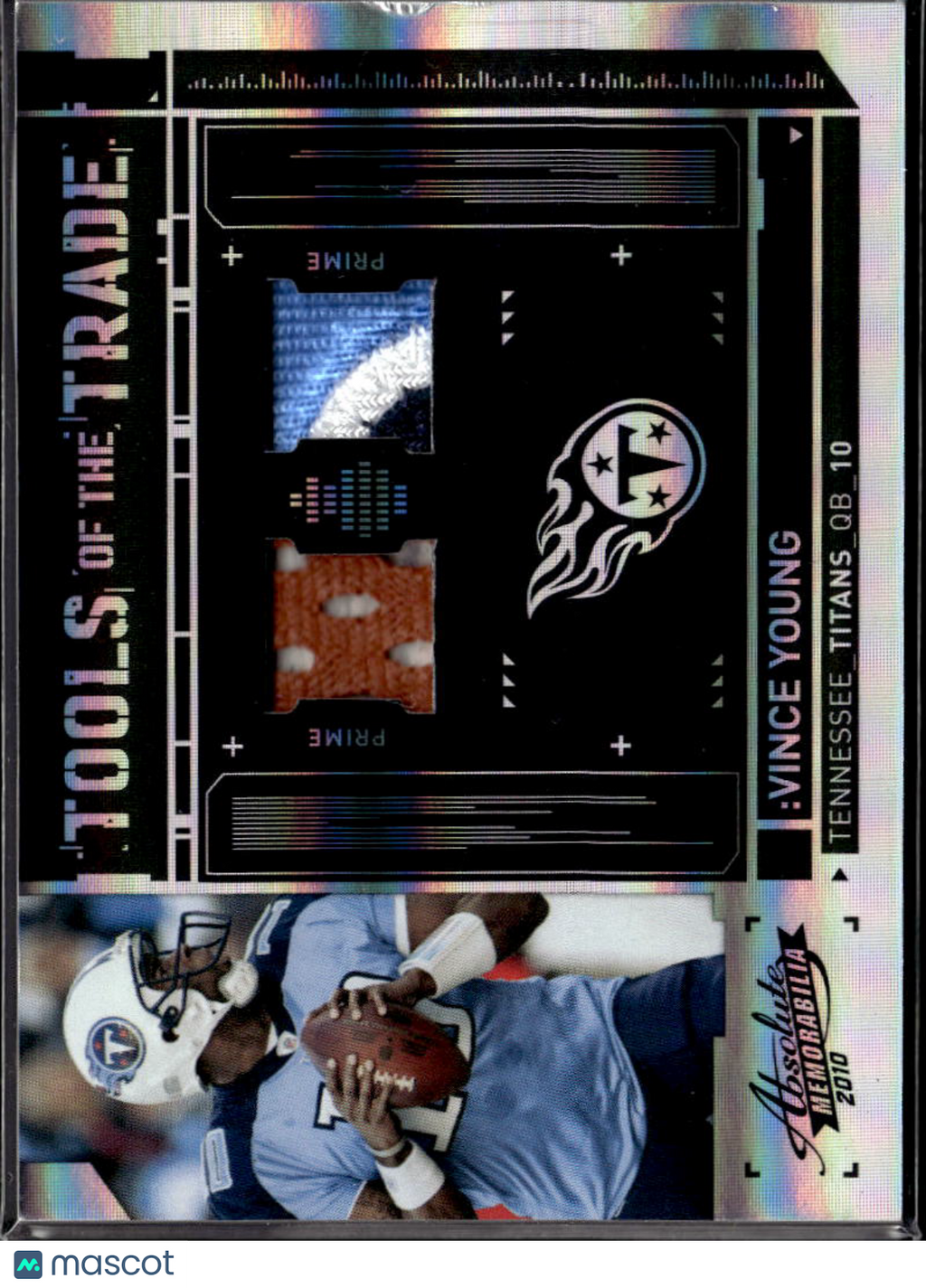 Vince Young 2010 Panini Absolute Tools of the Trade Patch /50 Tennessee Titans