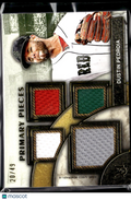 Dustin Pedroia 2025 Topps Museum Primary Pieces Quad Relic /49 Red Sox