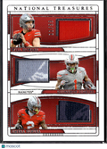 Quinshon Judkins Will Howard Emeka Egbuka 2025 National Treasures Jersey /99 OSU