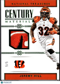 Jeremy Hill 2018 National Treasures Century Materials Logo Patch /5 Bengals