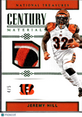 Jeremy Hill 2017 National Treasures Century Materials Logo Patch /5 Bengals