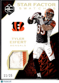 Tyler Eifert 2017 Panini Limited Star Factor Swatches Clothing Patch /25 Bengals