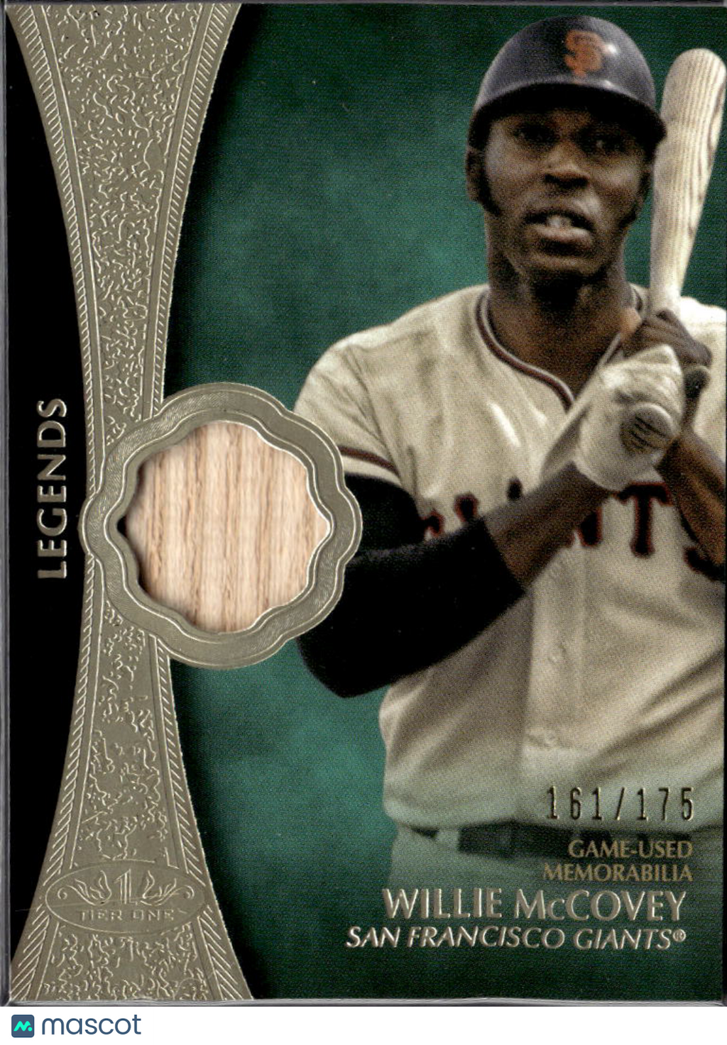 Willie McCovey 2019 Topps Tier One Relic Game-Used Bat Relic /175 Giants