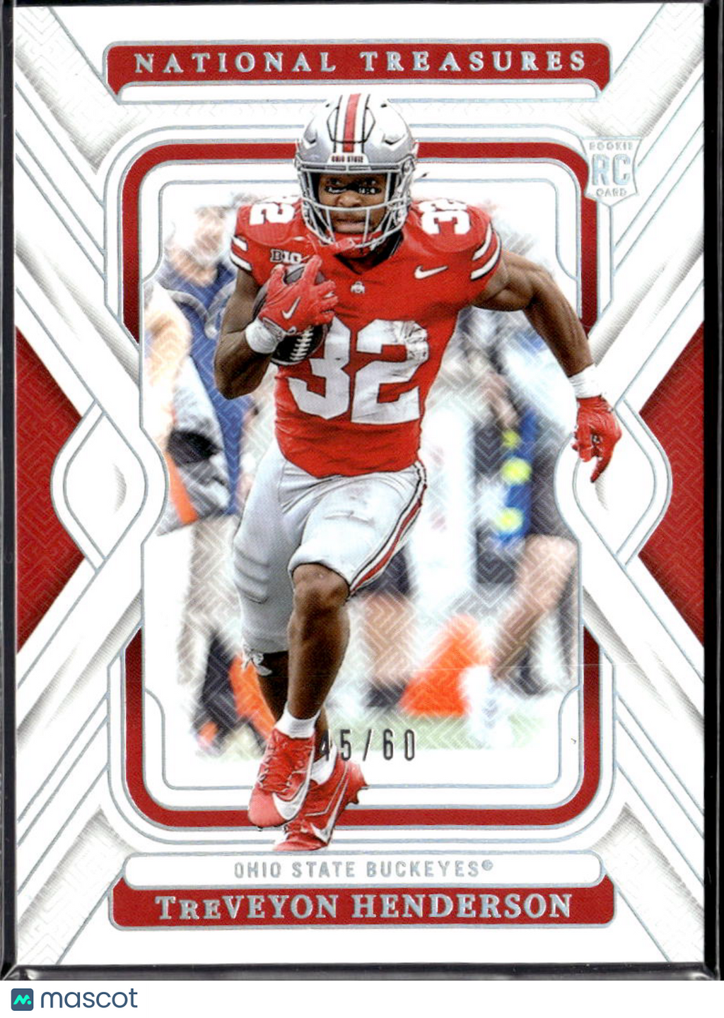 TreVeyon Henderson 2025 Panini National Treasures Collegiate RC /60 Ohio State