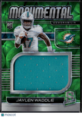 Jaylen Waddle 2021 Panini Spectra Prizm Monumental Jersey Green /35 Dolphins