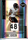 Cedric Benson 2006 Leaf Limited Game-Worn Prime Laundry Tag Patch /30 Bears