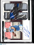 Hendon Hooker 2024 Panini One Football Quad Patch Auto RC /99 Detroit Lions