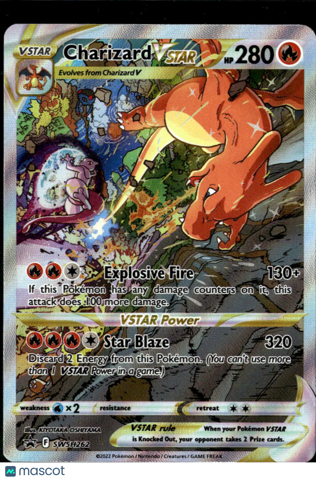Charizard VSTAR 2022 Sword & Shield Holo Black Star Promo SAR #SWSH262