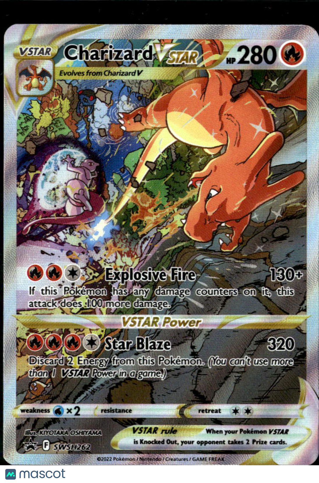 Charizard VSTAR 2022 Sword & Shield Holo Black Star Promo SAR #SWSH262