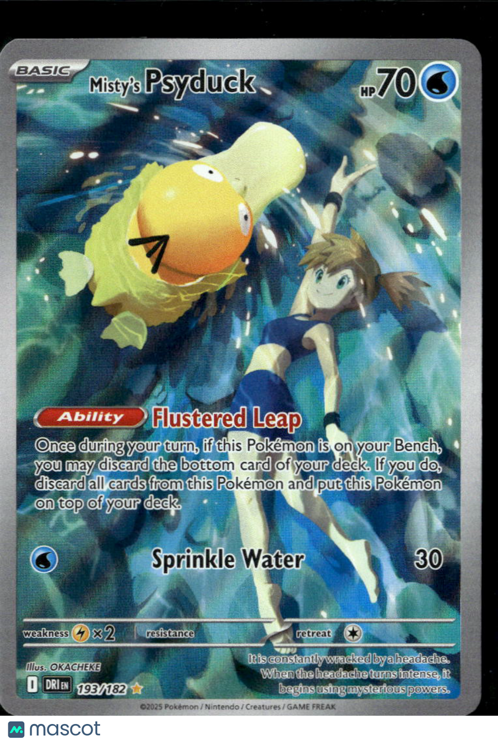 Misty's Psyduck 2025 Scarlet & Violet Journey Together Holo Secret Rare #193/182