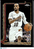 Darius Garland 2025-26 Topps Chrome Black Wave Refractor 6/10 Cavaliers