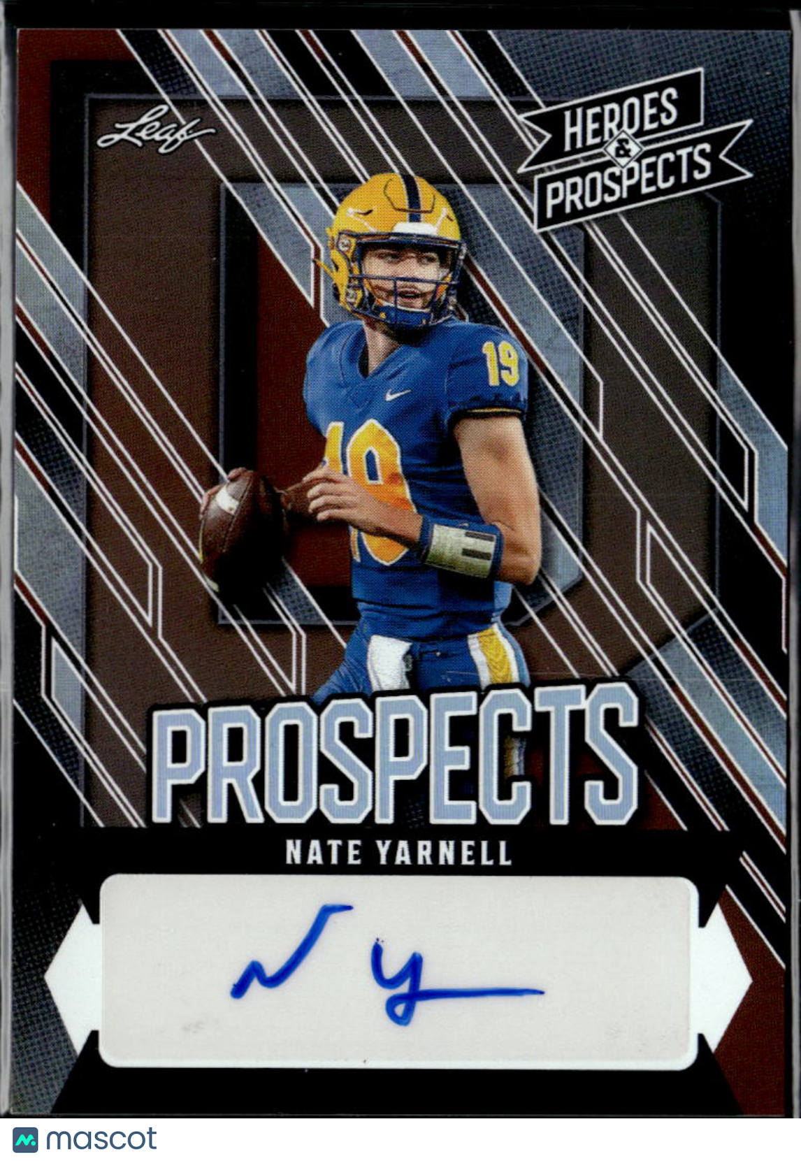 Nate Yarnell 2024 Leaf Heroes & Prospects Auto Autograph 8/99 Pittsburgh