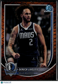 Dereck Lively II 2025-26 Bowman Chrome Orange Reptillian 11/25 Dallas Mavericks
