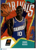 Khaman Maluach 2026 Topps Finest Arrivals Orange Refractor RC 23/25 Phoenix Suns
