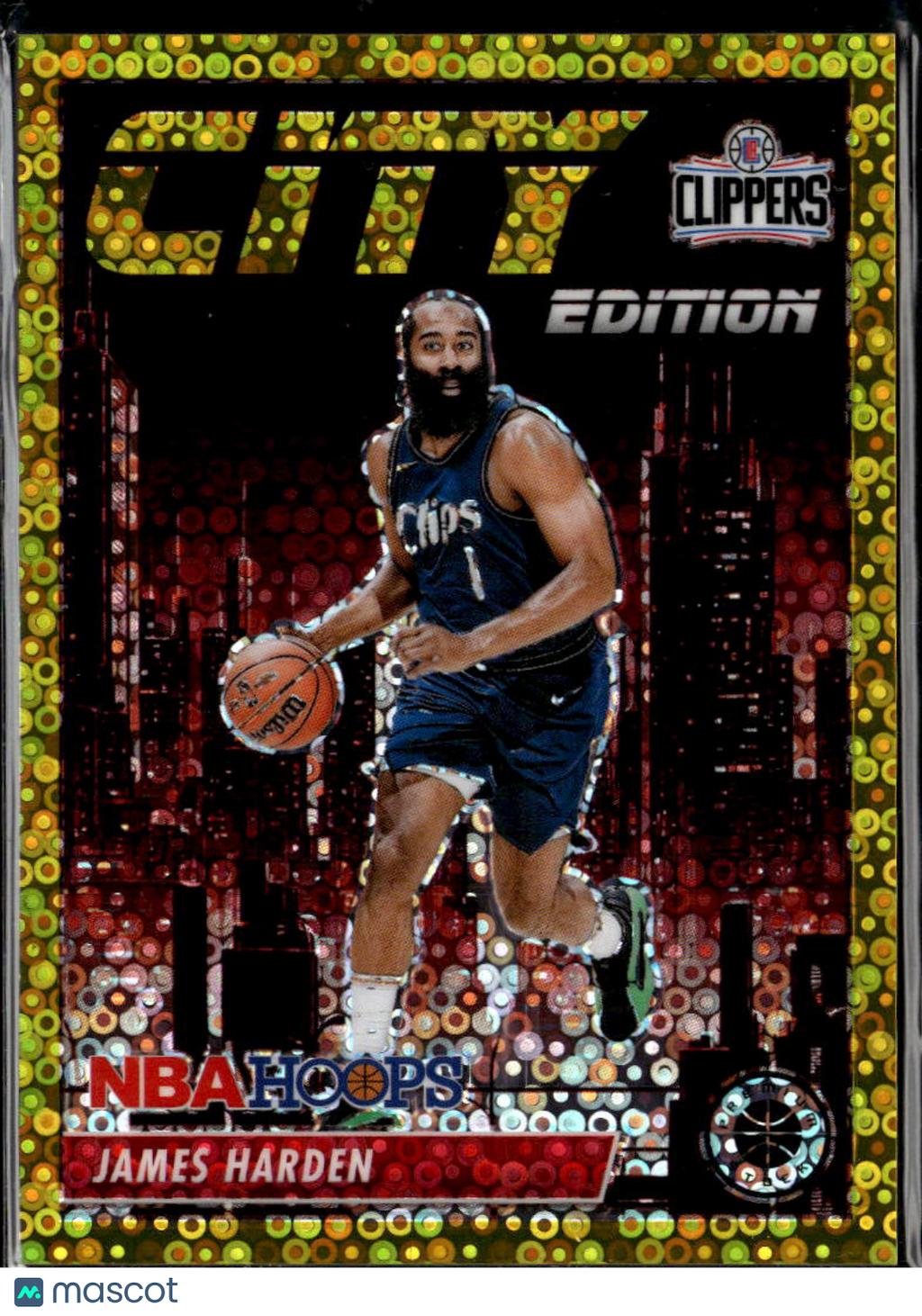 James Harden 20243-24 NBA Hoops City Edition GOLD Disco Prizm 10/10 Clippers