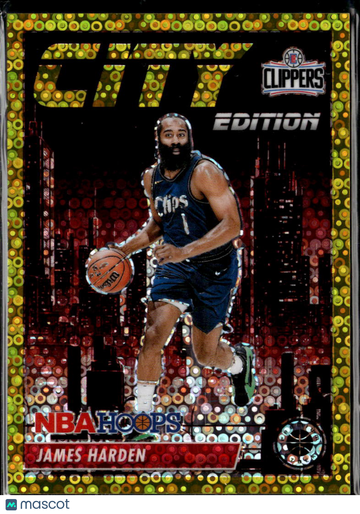James Harden 20243-24 NBA Hoops City Edition GOLD Disco Prizm 10/10 Clippers