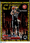 Trae Young 2023-24 NBA Hoops City Edition GOLD Disco Prizm 6/10 Atlanta Hawks