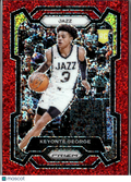 Keyonte George 2023-24 Prizm RC Red Sparkle Prizm SSP Rookie RC Utah Jazz