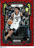 Keyonte George 2023-24 Prizm RC Red Sparkle Prizm SSP Rookie RC Utah Jazz