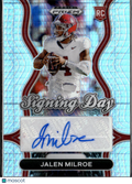 Jalen Milroe 2025 Prizm Draft Auto Autograph RC Alabama Crimson Tide