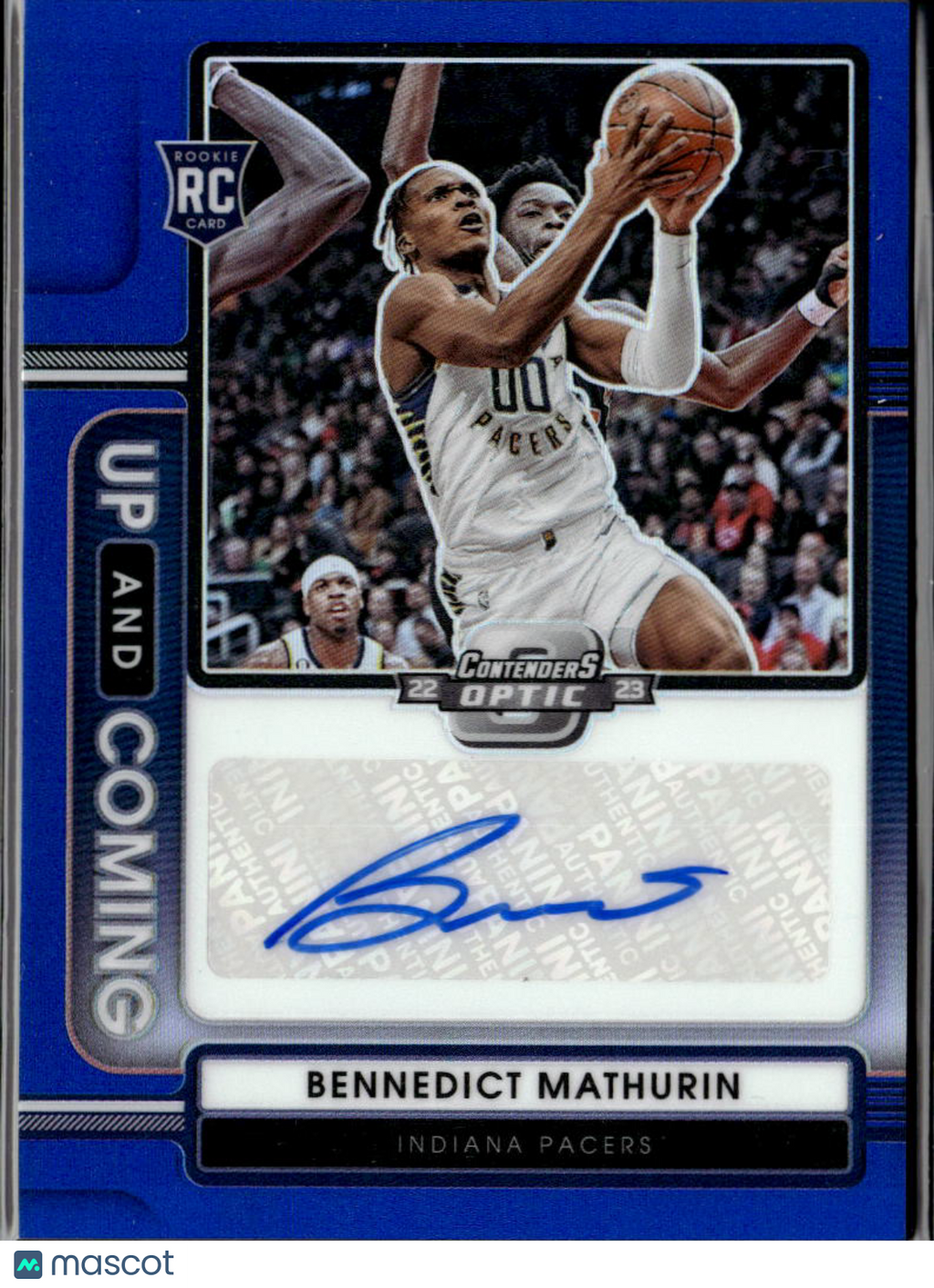 Bennedict Mathurin 2023 Contenders Optic Auto Autograph RC 55/75 Indiana Pacers