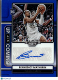 Bennedict Mathurin 2023 Contenders Optic Auto Autograph RC 55/75 Indiana Pacers