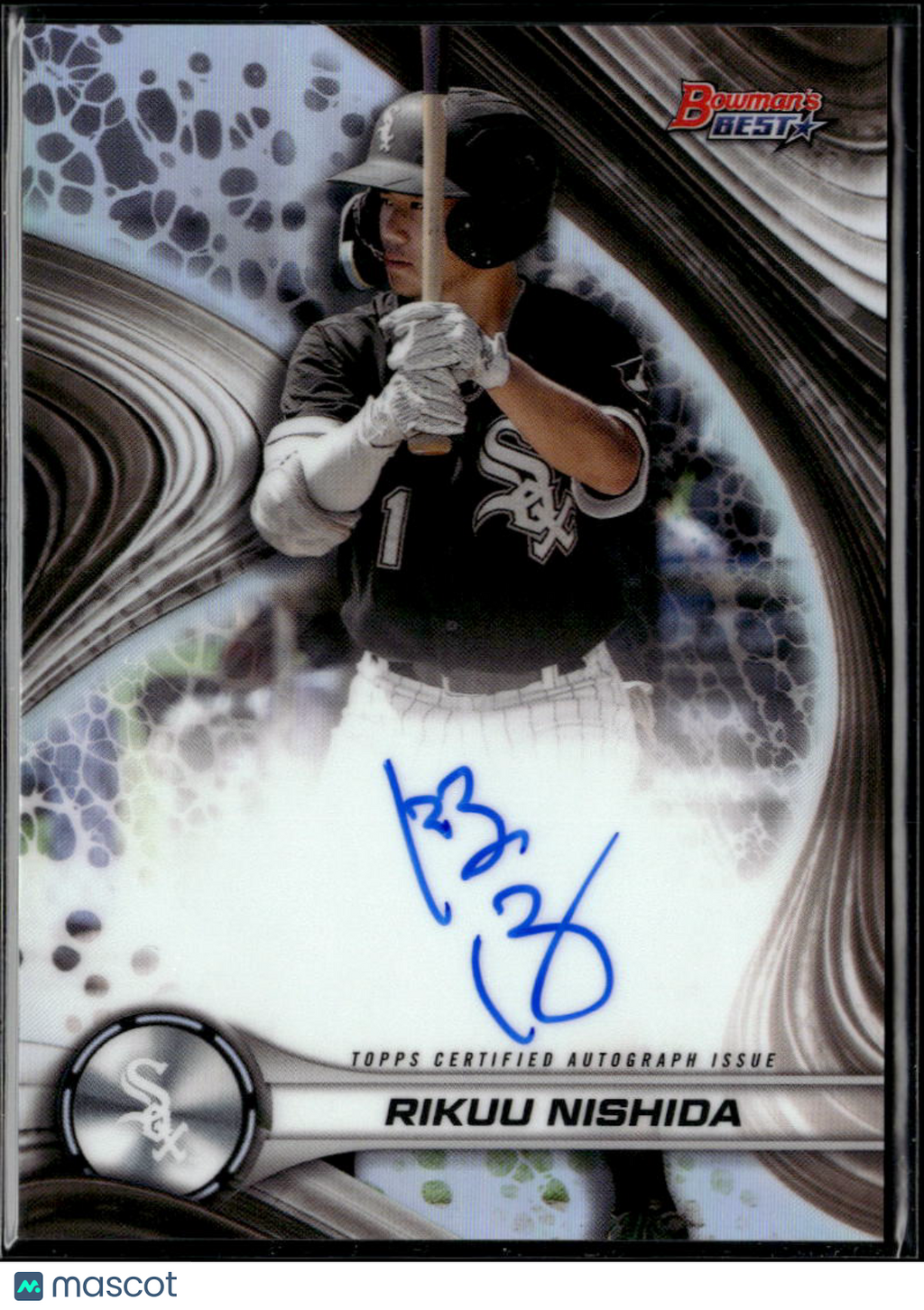 Rikuu Nishida 2024 Bowman's Best Auto Autograph REFRACTOR Chicago White Sox