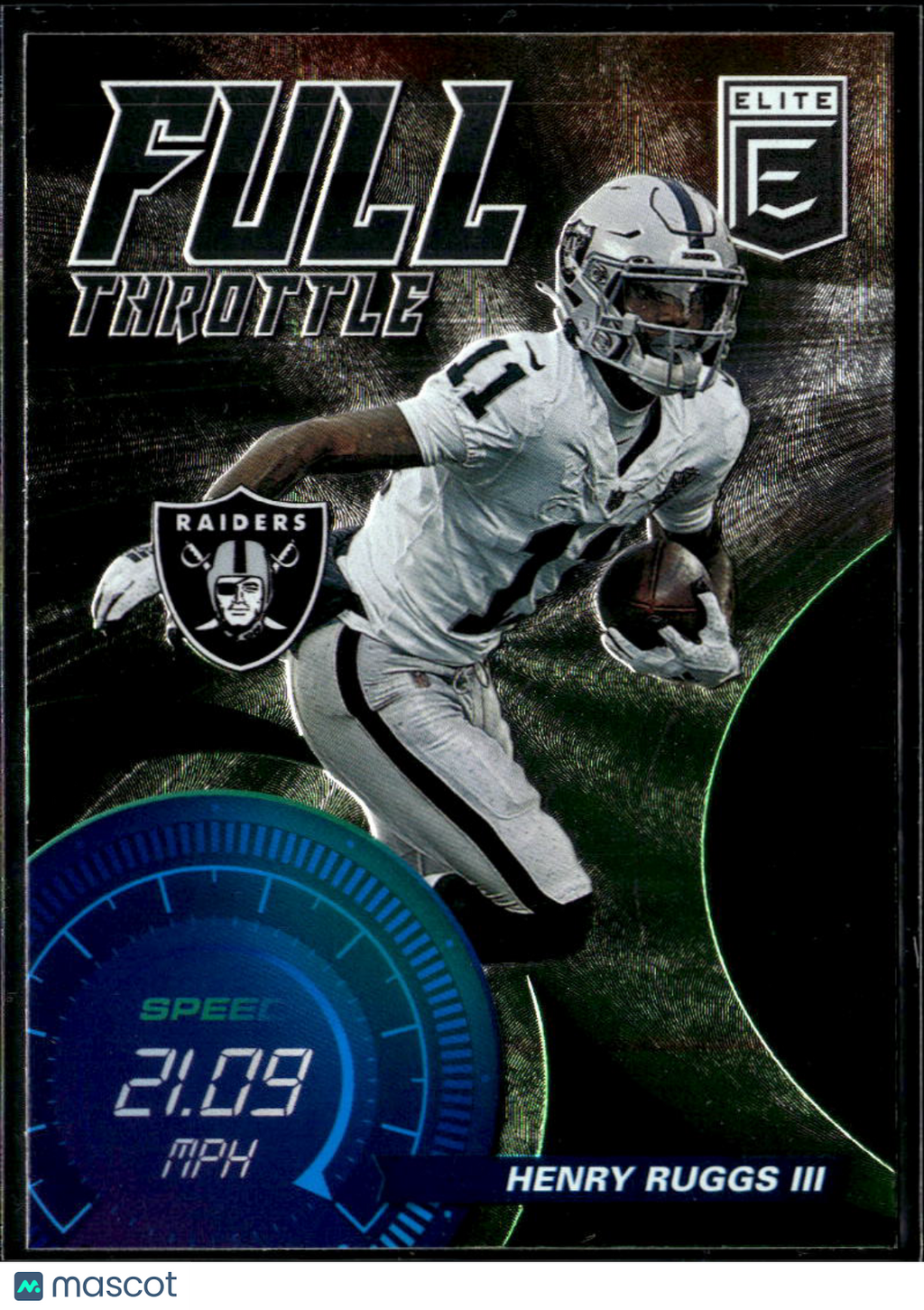 Henry Ruggs III 2021 Donruss Elite Full Throttle Insert Las Vegas Raiders