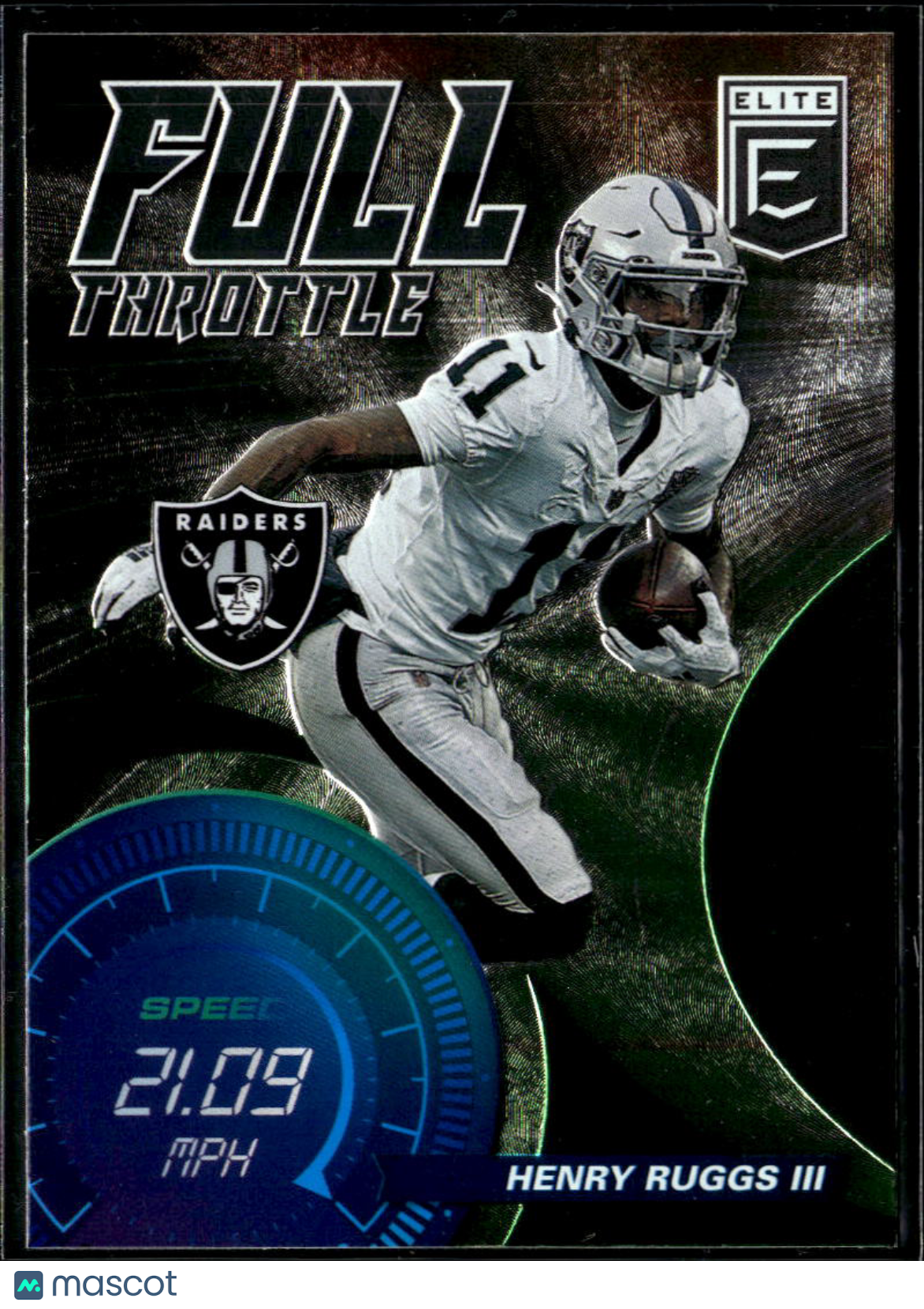 Henry Ruggs III 2021 Donruss Elite Full Throttle Insert Las Vegas Raiders