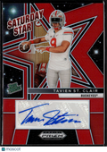 Tavien St. Clair 2025 Prizm Draft Auto Autograph RED RC 61/399 Ohio State