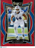 Joe Andreessen 2025 Select Red Prizm Rookie RC 25/99 Buffalo Bills