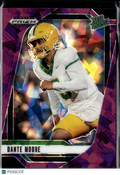 Dante Moore 2025 Prizm Draft Purple Ice Prizm Rookie RC 76/199 Oregon Ducks