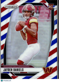 Jayden Daniels 2024 Prizm Red White Blue Prizm Rookie RC Washington Commanders